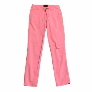 Hot Pink American Eagle Distressed Trouser Chinos